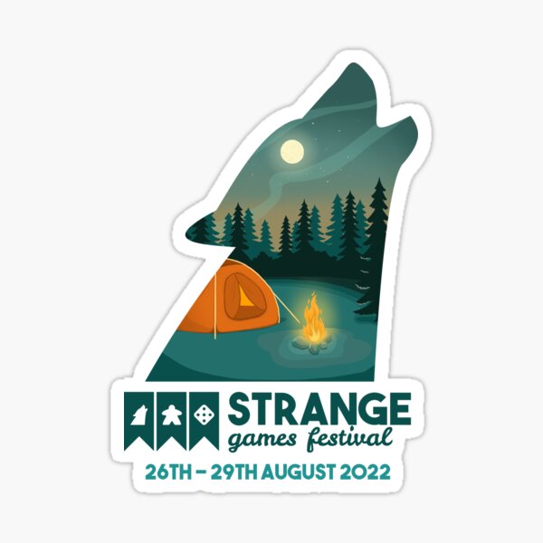 Strange Games Festival Wolf (light) Sticker