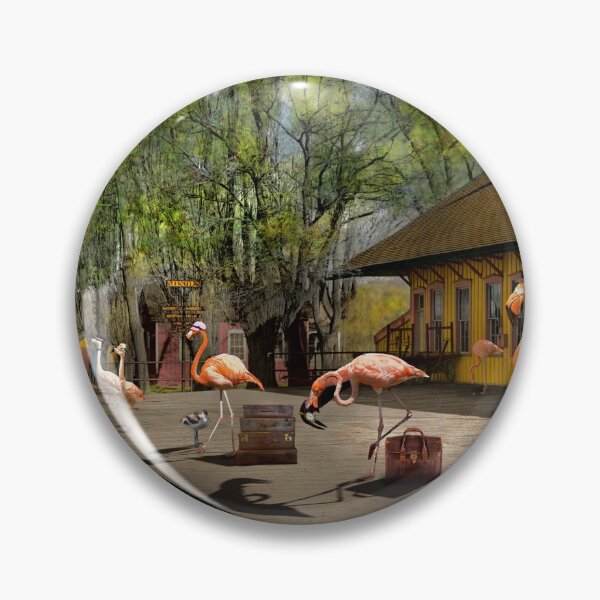 Item preview, Bird - Flamingo - Wading for the train designed and sold by Mike Savad Photography.