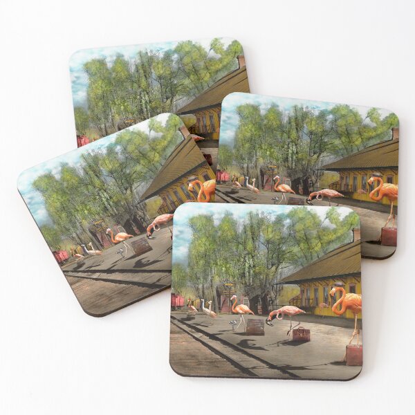 Item preview, Bird - Flamingo - Wading for the train designed and sold by Mike Savad Photography.