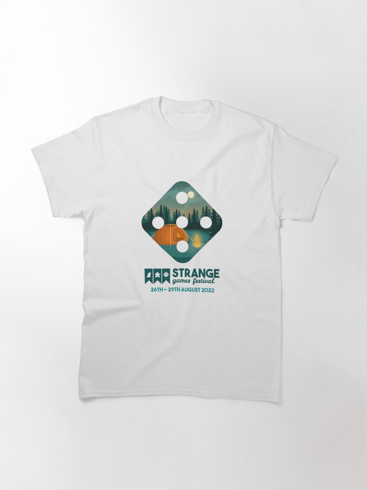 Thumbnail 2 of 7, Classic T-Shirt, Strange Games Festival Dice (light) designed and sold by StrangeGamesF.