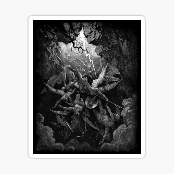 Aperçu de l'œuvre Lithographie - Gustave Doré - Paradis Perdu - La Bouche de l'Enfer - John Milton créée et vendue par DALIO666.