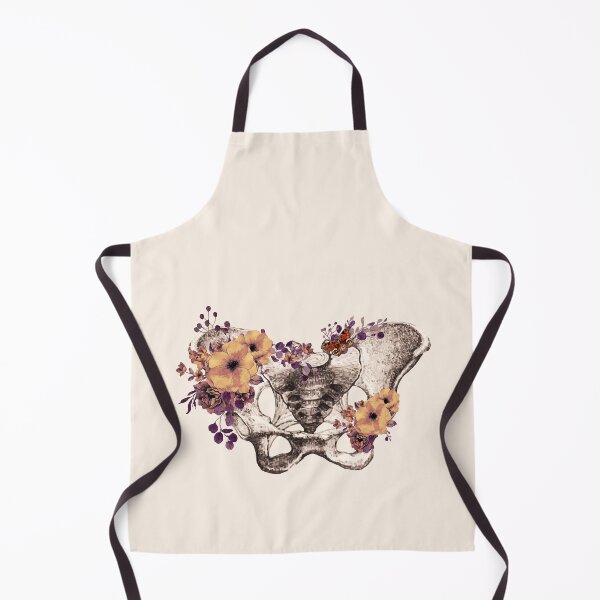 Item preview, Female pelvis, floral, feminism, anatomy, anatomical art, female bones of the pelvis designed and sold by Collagedream.