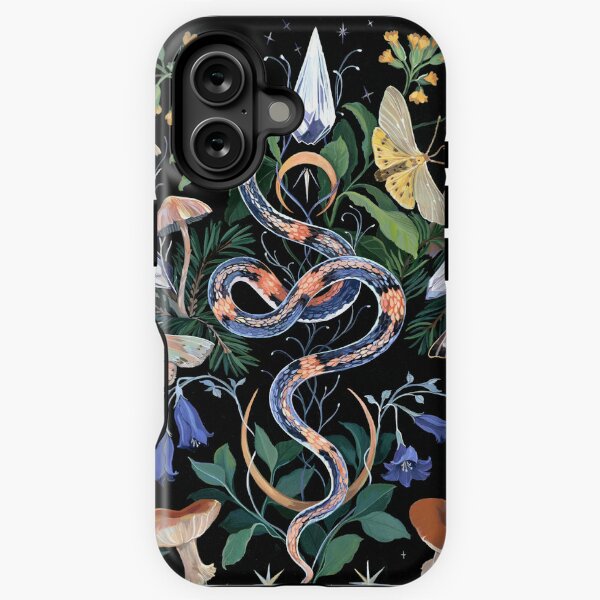 Item preview, Mushrooms Snake Crystals designed and sold by claramcallister.