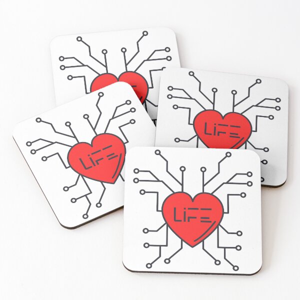 Item preview, Life cyborg heart cyberpunk futuristic designed and sold by Armkdesigns.