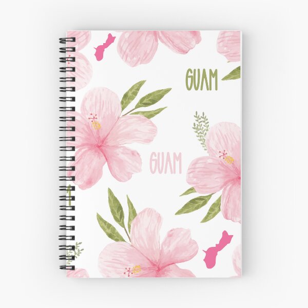 Item preview, Guam hibiscus flower pattern designed and sold by PolyMicroMela.