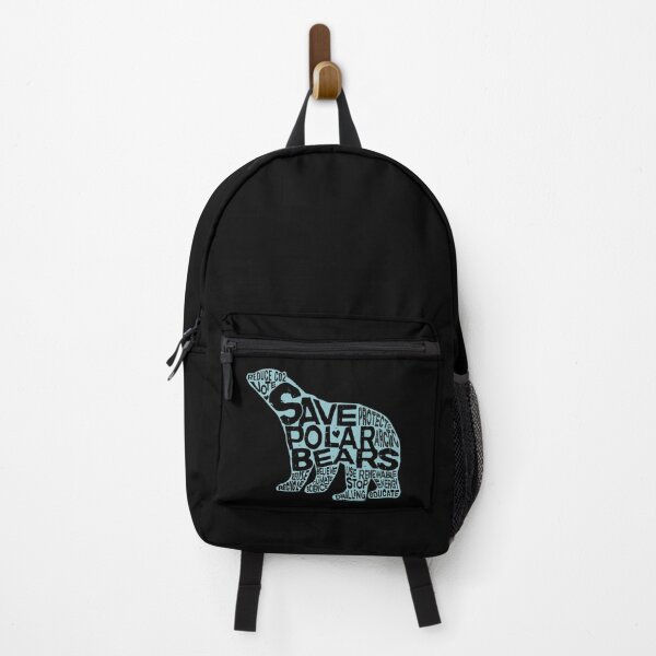Item preview, Save Polar Bears Words in Silhouette (Sage Blue) designed and sold by jitterfly.