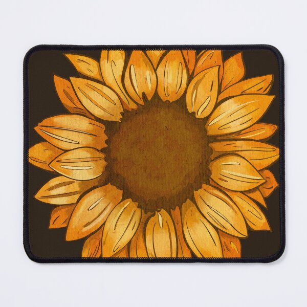 Wooden Cutting Board Decorated Sunflowers and Dots, Decorative