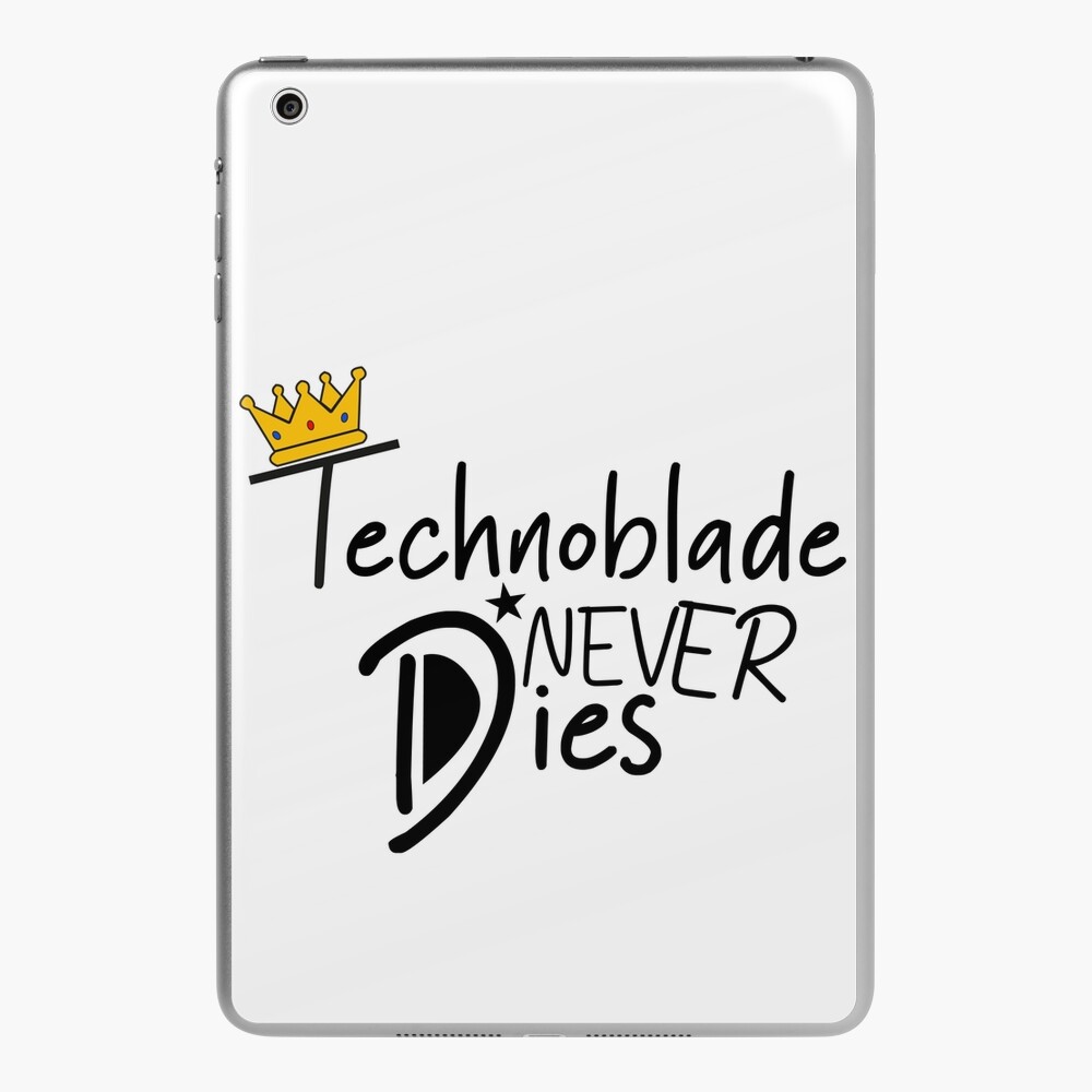 technoblade never dies technoblade technoblade never dies technoblade iPad  Case & Skin for Sale by anastdesign