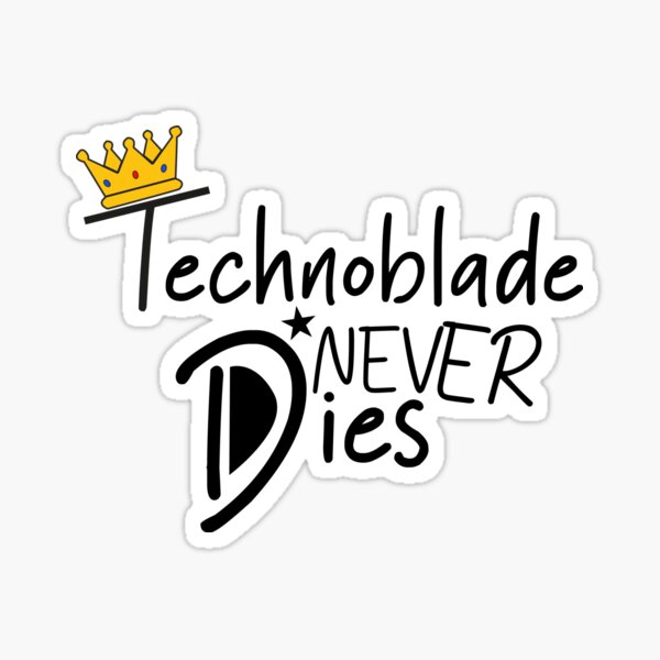 Technoblade never dies. Sticker for Sale by InniCat