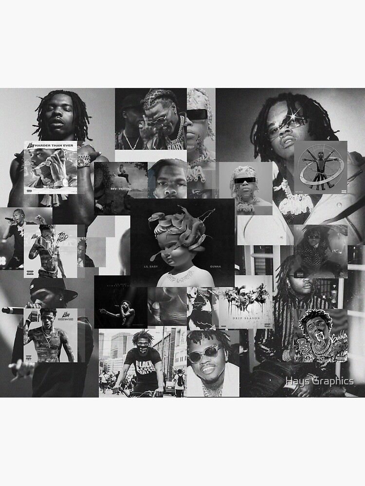 Gunna, B&W Collage Bucket Hat for Sale by Hays Graphics