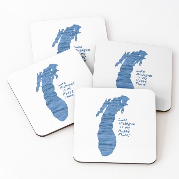 Item preview, Lake Michigan is my Happy Place! designed and sold by RedHandedOD.