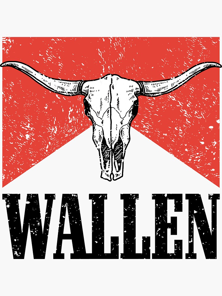 : Wallen Bull Skull Shirt, Western T-Shirt, Country Cowboys Shirt,  Country Cowgirls Tee, Country Music Shirt, Gift for Cowboys : Handmade  Products