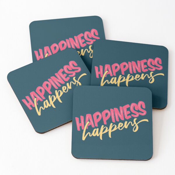 Item preview, Happiness happens - Choose happiness and Good vibes quotes designed and sold by Alice-Elgawi.