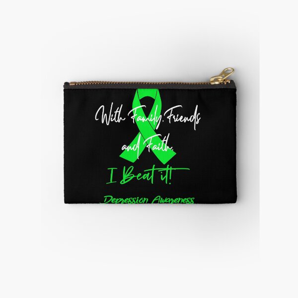 Item preview, Depression Warrior - With Family, Friends, and Faith - I BEAT IT! designed and sold by Robbsyn.