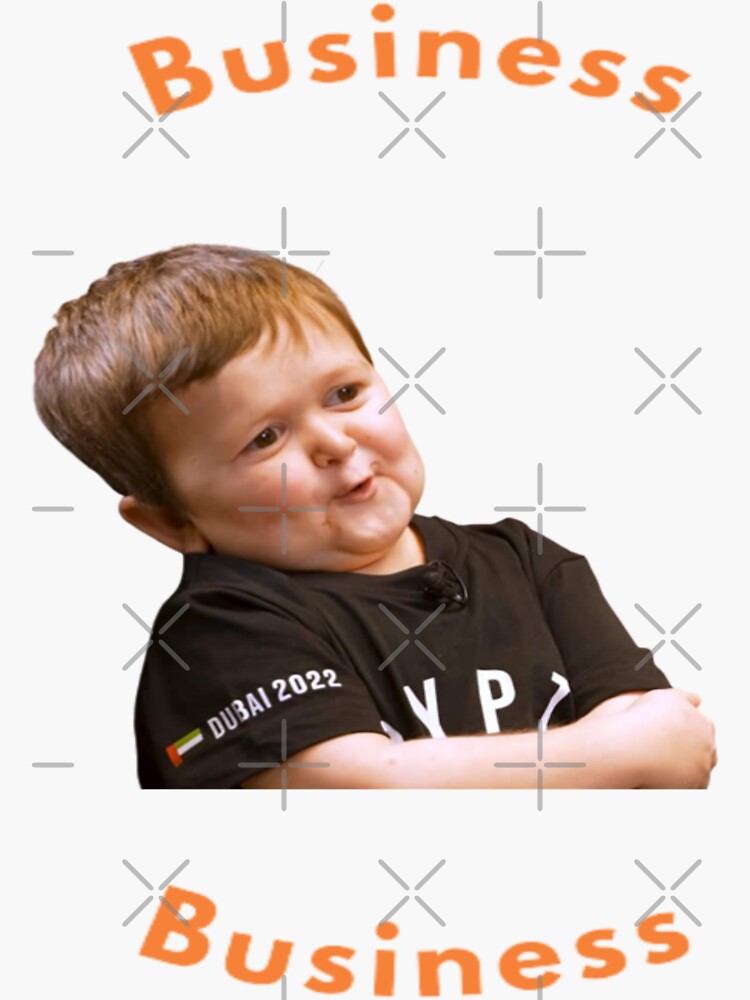 "Hasbulla and Business" Sticker for Sale by showmania Redbubble