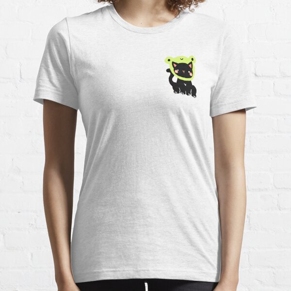 frog hat black cat Essential T-Shirt