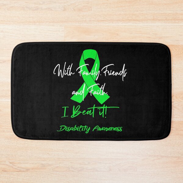 Item preview, Disability Warrior - With Family, Friends, and Faith - I BEAT IT! designed and sold by Robbsyn.