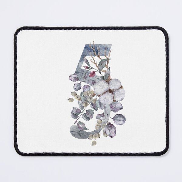 Item preview, Watercolor floral Christmas number 5 wedding print designed and sold by tiana-geo.