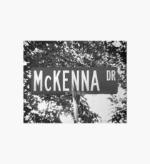 A Street Sign for the McKenna Family Art Board