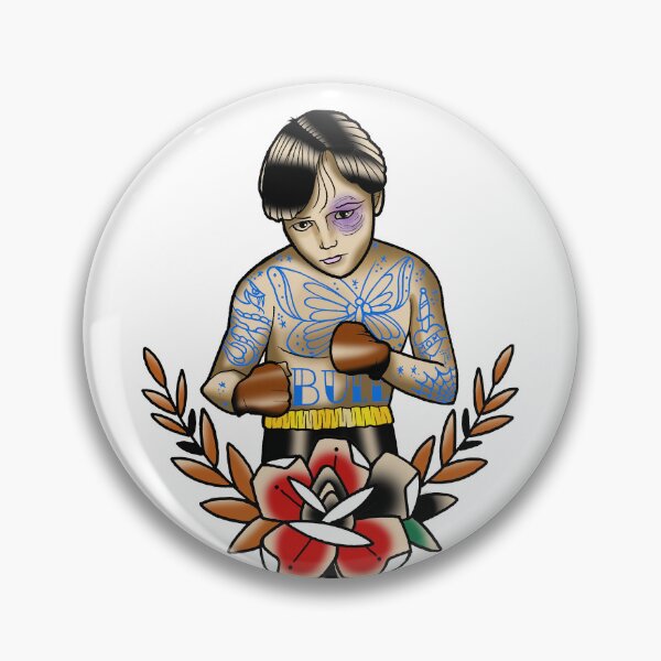 Item preview, Fkj tattoo flash little boxer designed and sold by franckfkj.