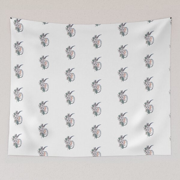 Item preview, Watercolor floral Christmas number 6 wedding print designed and sold by tiana-geo.
