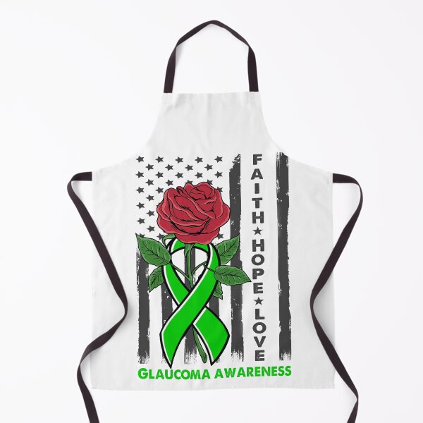 Item preview, Faith Hope Love Glaucoma Awareness American Flag designed and sold by Kohend.