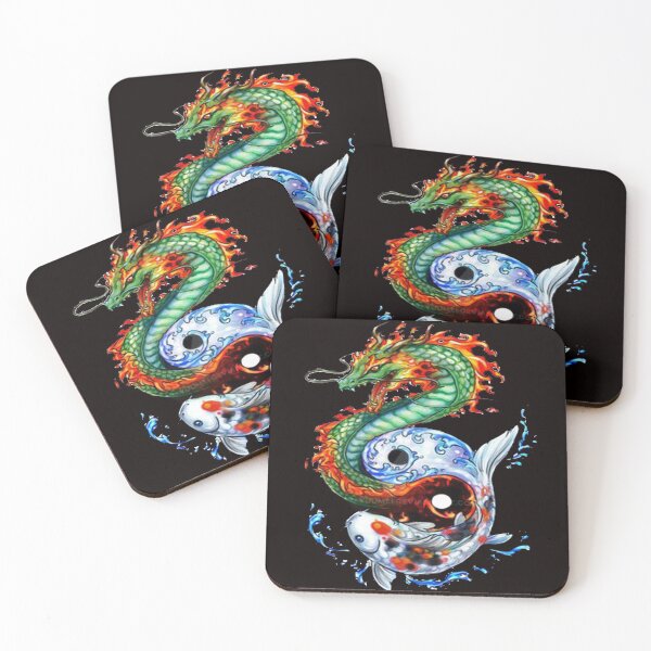 Item preview, Dragon and Koi Commission designed and sold by Viktor Kabbach.