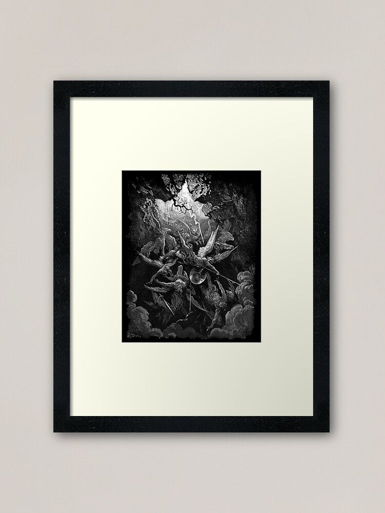 The Mouth of Hell Gustave Dore Print Wall Art Dante Wall 