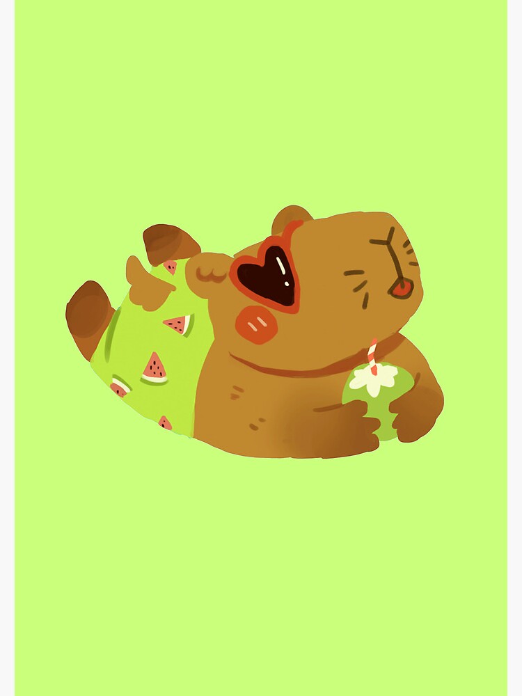 vacation capybara by kworin