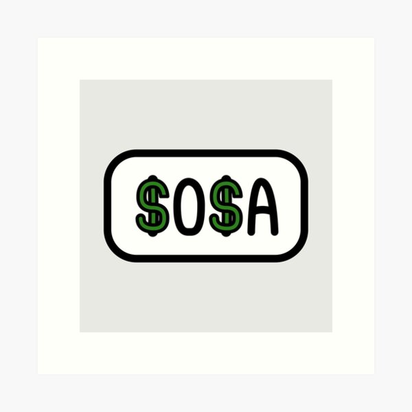 Item preview, 'SOSA' bumper sticker designed and sold by Casmeelas.