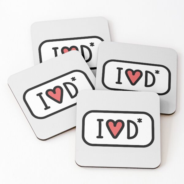 Item preview, 'I LOVE D*' bumper sticker designed and sold by Casmeelas.