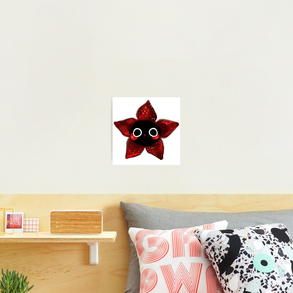 demogorgon cat stranger things Photographic Print