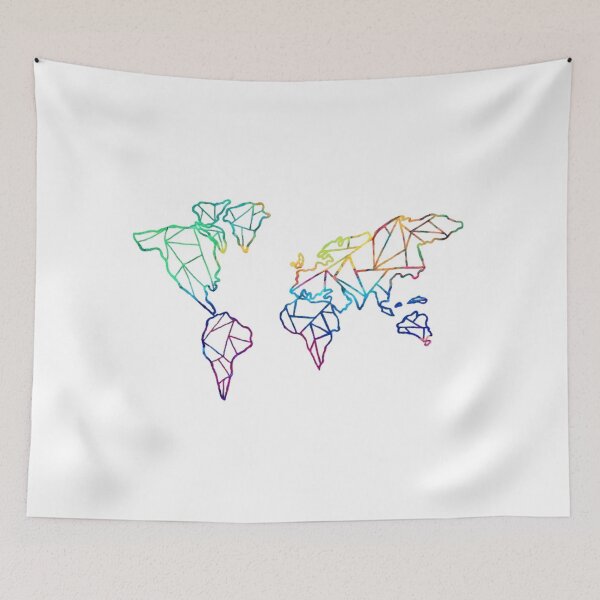 Item preview, Rainbow World Map designed and sold by Neural Artifex.