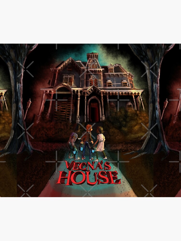Thumbnail 6 of 6, Throw Blanket, Vecna House (Monster House Parody) - Stranger Things designed and sold by Snowballs.