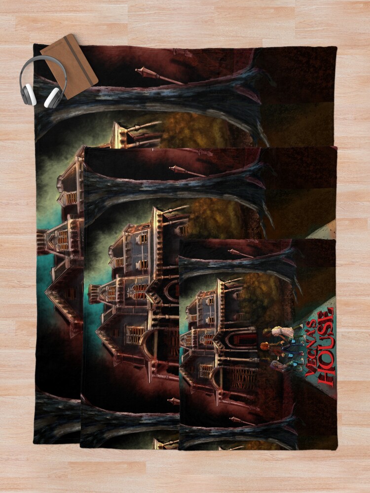 Thumbnail 5 of 6, Throw Blanket, Vecna House (Monster House Parody) - Stranger Things designed and sold by Snowballs.