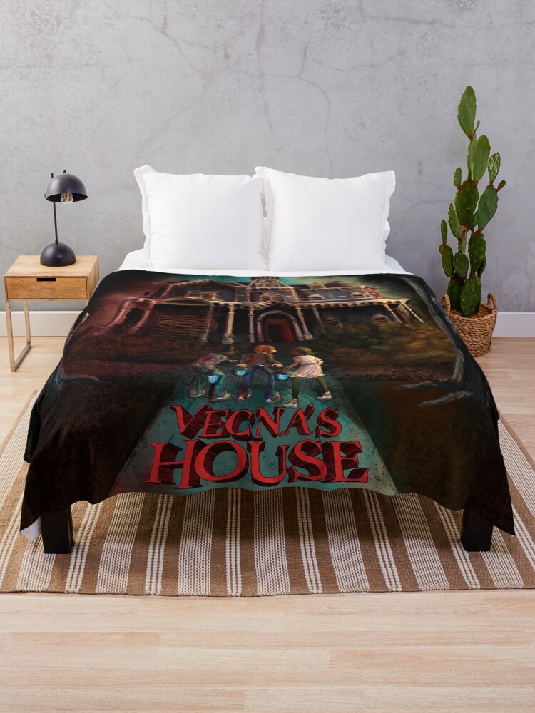Thumbnail 1 of 6, Throw Blanket, Vecna House (Monster House Parody) - Stranger Things designed and sold by Snowballs.