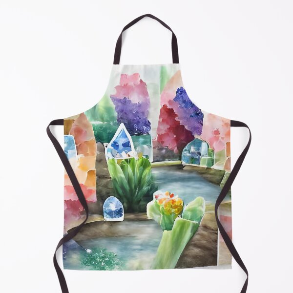 Item preview, Rainbow abstract watercolor crystal garden designed and sold by andrea262.