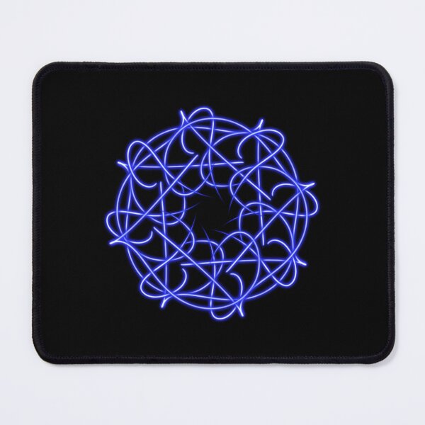 Item preview, Blue mandala, eight pointed star, abstract art designed and sold by Meo Design.