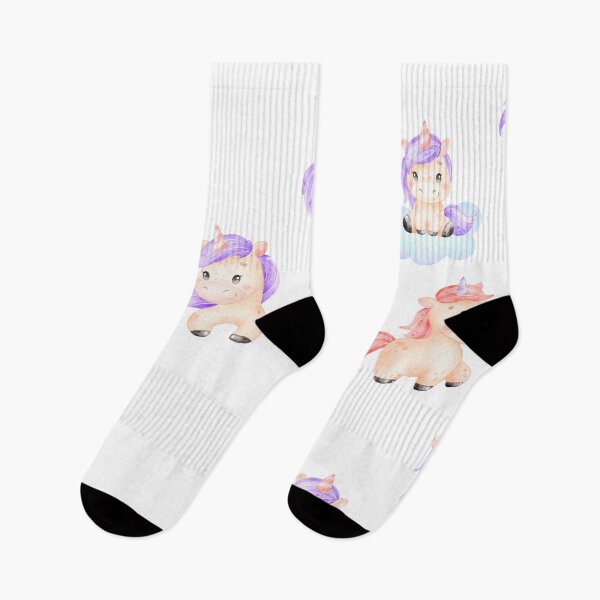 Item preview, Cute Watercolor Cartoon Unicorns designed and sold by silviaol.