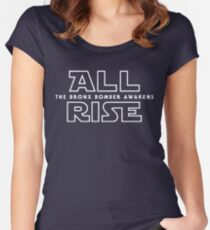 ALL RISE For Aaron Judge Yankees Bronx Bomber Star Wars Women's Fitted Scoop T-Shirt
