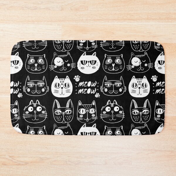Item preview, cat faces designed and sold by Noha Applied- Arts.