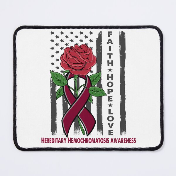 Item preview, Faith Hope Love Hereditary Hemochromatosis Awareness American Flag designed and sold by Kohend.