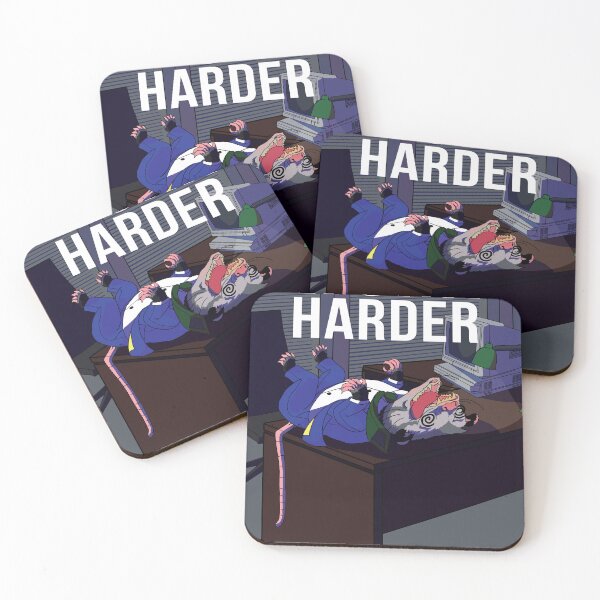 Artikelvorschau, "Work Harder, Life Can Wait" Wandkunst, inspirierende Zitate, Opossum entworfen und verkauft von PossumPositive.