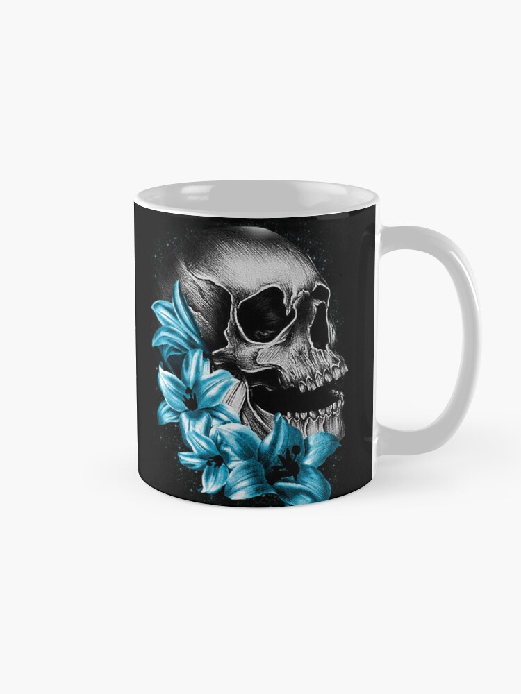 Skull and Bones Design Stainless Steel Coffee Mug Halloween Cup Gothic Drinkware