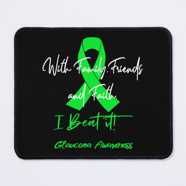 Item preview, Glaucoma Warrior - With Family, Friends, and Faith - I BEAT IT! designed and sold by Robbsyn.