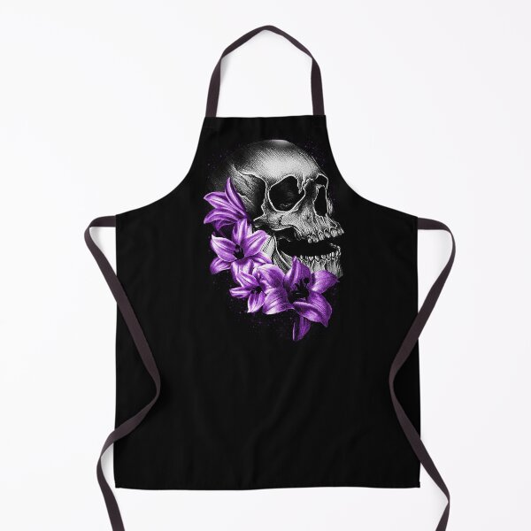 Item preview, Metallic Skull and Flowers designed and sold by Gothic Fantasy.