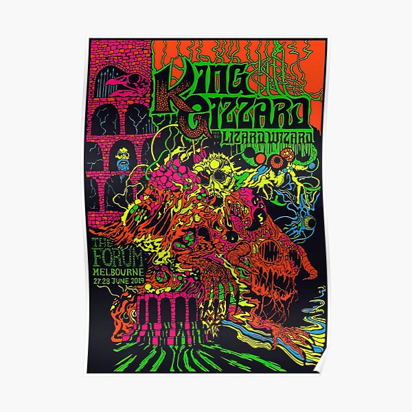 King Gizzard and the Lizard Wizard - Melbourne 2019 Poster