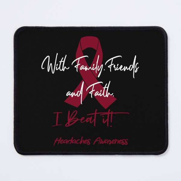 Item preview, Headaches Warrior - With Family, Friends, and Faith - I BEAT IT! designed and sold by Robbsyn.