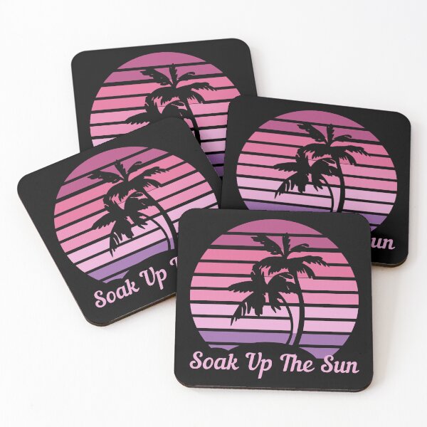 Item preview, Soak Up The Sun - Vintage Tropical Sunset - BEACH LOVE - Sunset Chaser designed and sold by Sun Sand & Sea Art.