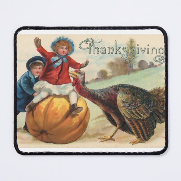 Item preview, Vintage Thanksgiving Children and Turkey  designed and sold by silviaol.